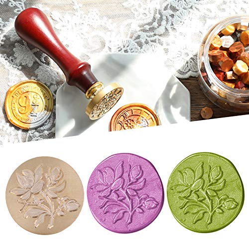 Testa Timbro Ceralacca Piante in Ottone Testa di