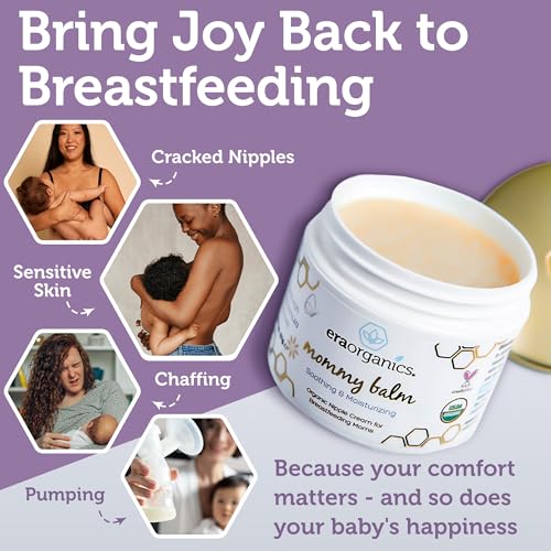 USDA Organic Nipple Butter Safe for Breastfeeding – Lanolin-Free, Food-Grade Nipple Cream for Sore, Cracked & Sensitive Skin Relief – No Wipe Off Postpartum Essential - Image 3
