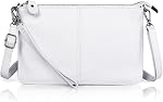 befen Women's Genuine Leather Wristlet Clutch Phone Wallet, Small Crossbody Purse Bag with RFID Blocking Card Slots