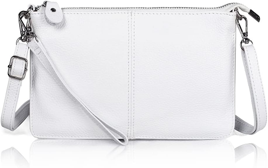 befen Small Genuine Leather Crossbody Bags for Women Wristlet Clutch Wallet
