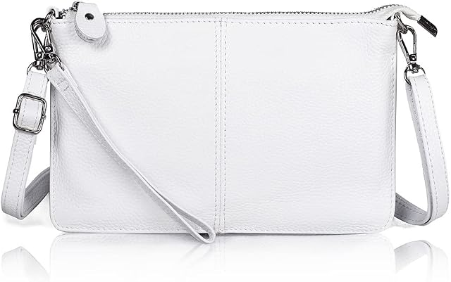 Befen Portefeuille de téléphone en cuir véritable pour femmes, petit sac de purse pour corps avec RFID Blocage des fentes de cartes