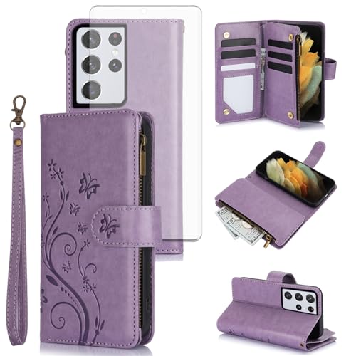 Coque Samsung S21 Ultra violet YM020 UK protection arrière