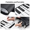 POGOLAB 49 Key Roll Up Keyboard Piano, Portable Digital Electric Foldable Piano Keyboard, Rechargeable, 47 Tones, 14 Educational Demo Songs, for Beginners Gift (Black & White Key) #2
