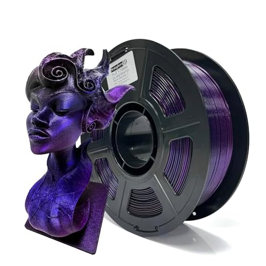 Stronghero3D Rainbow Filament,Multi Color,PLA ABS PETG,Net Weight 1kg(2.2lbs) Accuracy +/-0.05mm for ender3 Cr10 (PLA_Midnight_Shimmer_Purple)