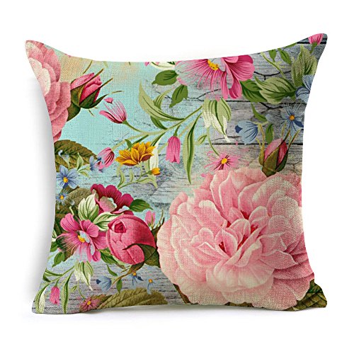 image for WOMHOPE Set of 4 Colorful Geometric Throw Pillow Covers Decorative Bur