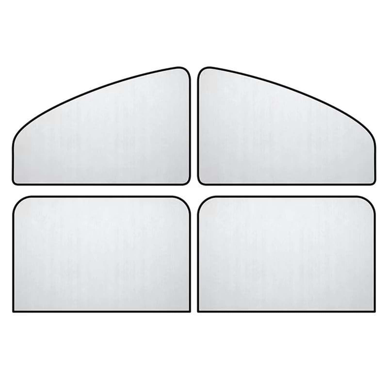 KOVVBLRUY for MG MG4 MG5 MG6 ZS HS EV Car Window Sun Shade, Thermal Insulation Side Window Blinds, UV Protection Foldable Sunshade automotive window sunshades