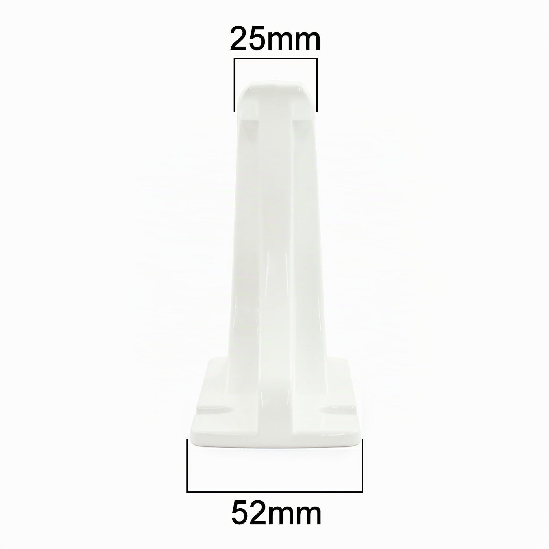 Par de patas de radiador de columna blanca de tráfico, 100 mm de alto, compatibles con radiadores de columna y radiadores de hierro fundido. Producto ideal para soportar el peso de los