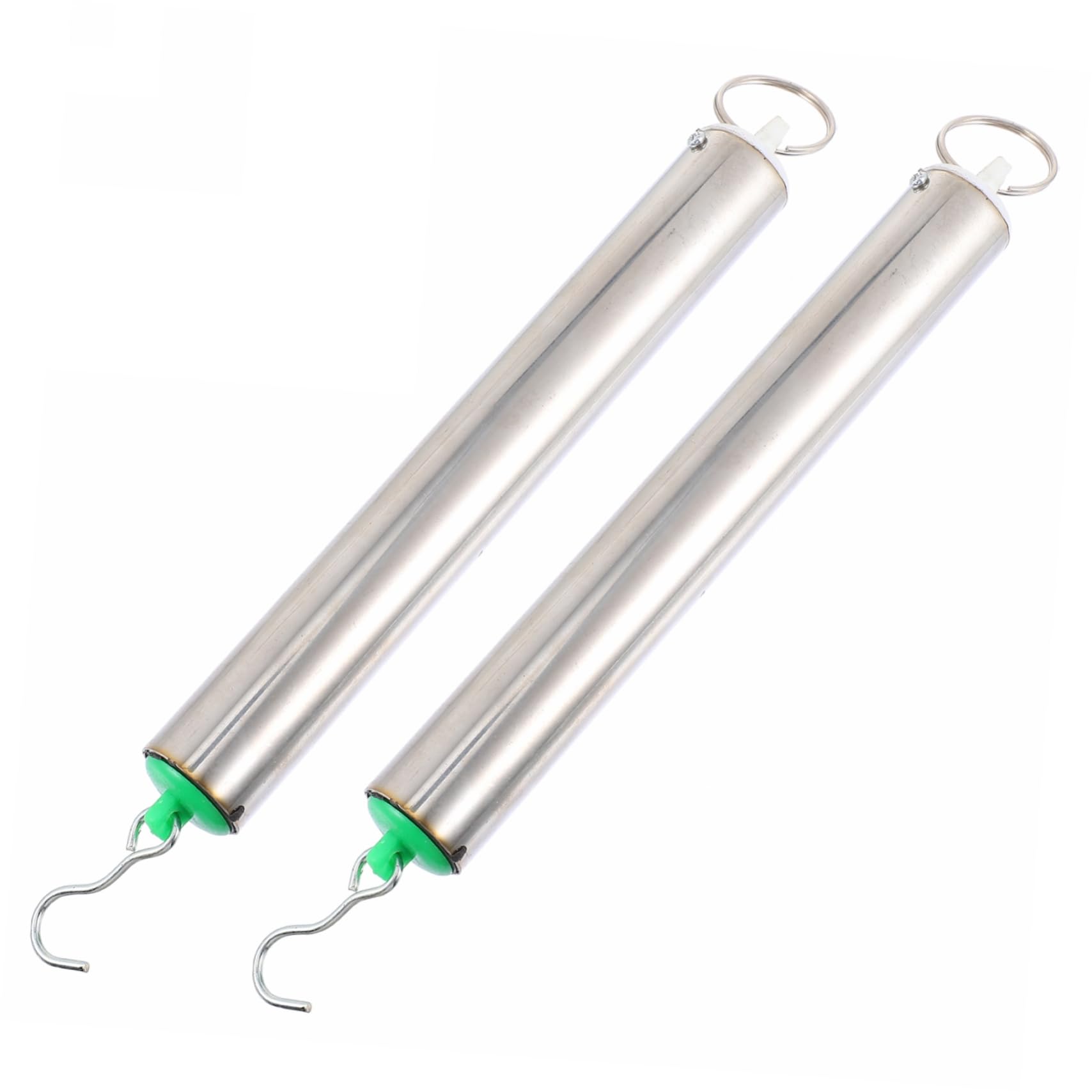 KICHOUSE 2pcs Spring Dynamometer Scientific Spring Scale High Precision Force Gauge Cylindrical Dynamometer Math Spring Scale Lab Dynamometer Portable Crane Scale Teaching Instrument Metal