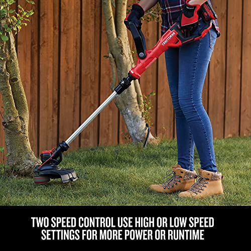 Image of CRAFTSMAN 20V MAX WEEDWACKER String Trimmer and Leaf Blower Combo Kit, Battery and Charger Included (CMCK197M1)