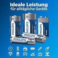 Philips Ultra 9V Alkali-Batterien, 6LR61 - Für Rauchmelder und Radios, 20 Stück – Ansicht 4