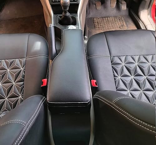 Image of Carigiri OEM Type Big Size Armrest For Tata Nexon /Nexon Ev /Nexon Facelift 2023 /Punch Ev Adventure (Double Stitching,Nappa Leatherette)(All Models & Variants) (Big)