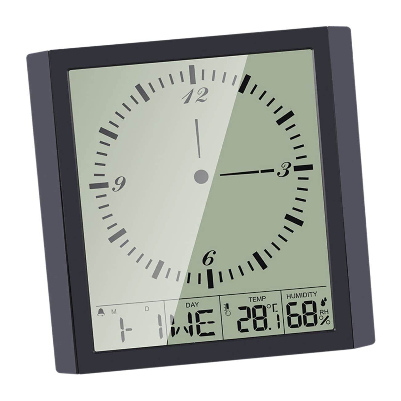 Horloge numérique murale LCD réveil électronique intérieur