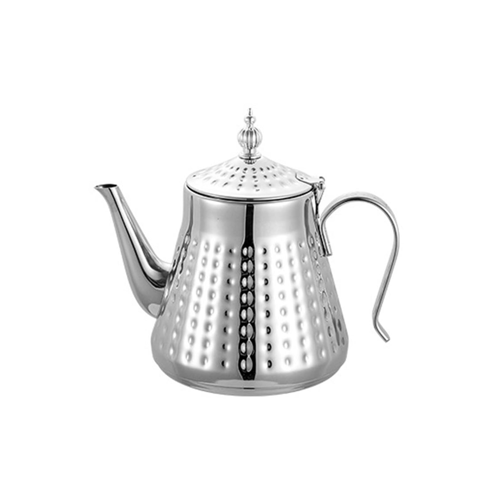 Tsophreniq Stainless Steel Water Boiling Kettle with Handle and Infuser Hammer Grains Teapot for Homes Kitchen Use Tea Kettle with Filter