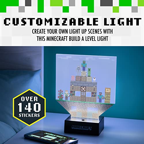 Lampe multicolore Minecraft acrylique avec blocs modulables - 3