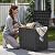 YITAHOME 31 Gallon Outdoor Storage Box, Resin Deck Box and Waterproof Package Delivery Box for Gardening Tools, Pool Supplies, Patio Furniture, Lockable, Black