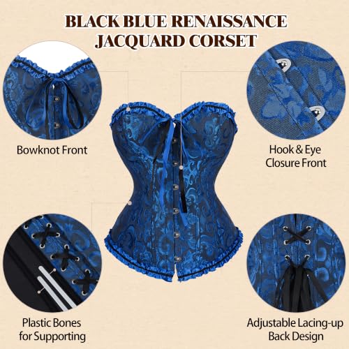 Image of frawirshau Women's Overbust Costume Corset Renaissance Victorian