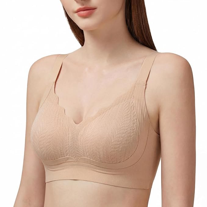 jalodari Women’s Wireless Sports Bra | Full Coverage Lightly Padded Push-Up Anti-Sag Bra | W-Shaped Support Bra-picture-10