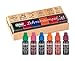 stieber® Lehrerstempel- 6er Set mit Holzhalter und Riegelkissen (Stempelset inkl. Nachtränkfarbe)