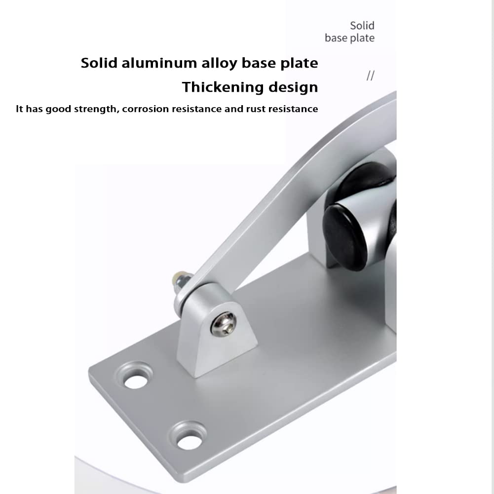 1× Maniglione Corrimano accessibile per Toilette Maniglia per Servizi igienici pubblici Anziani disabili Maniglioni per Bagno Staffe di Assistenza Pieghevole 60mm Regolabile in Altezza 65-75cm