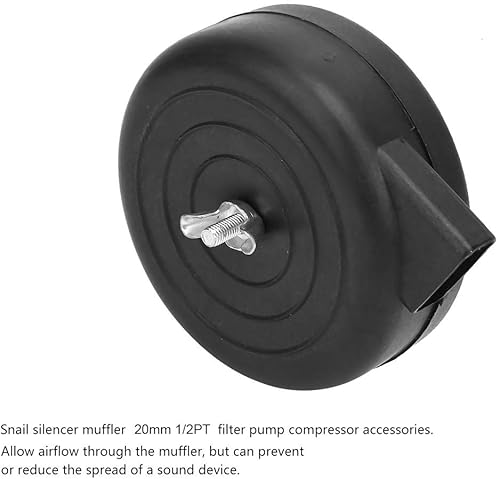 Miniatura 6 de Silenciador silenciador para compresor de aire 0.787 in Accesorios de bomba de filtro, reduce la propagación del dispositivo de sonido, elimina el