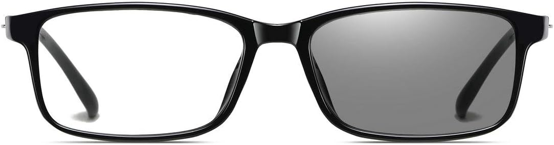 laureles Fashion Men's Photochromatic Square Photochromic Reading Glasses Women Vintage TR90 Full Frame Eyewear Female
