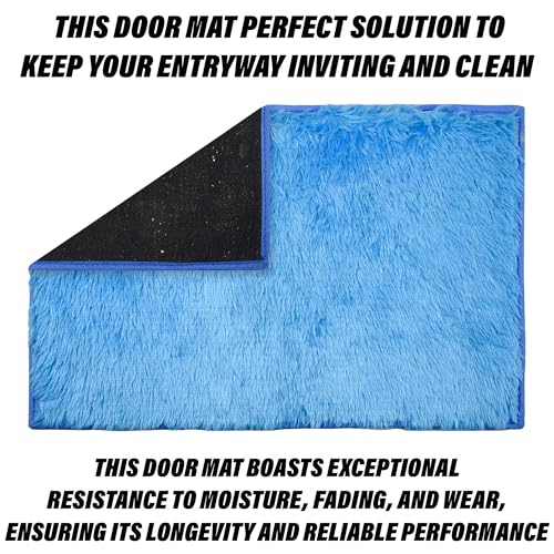 Image of Heart Home Door Mat | Door Entrance Mat | Shaggy Door Mat | Floor Door Mat | Anti-Slip Door Mat | Door Mats for Outdoor & Indoor | Pack of 2 | Multi