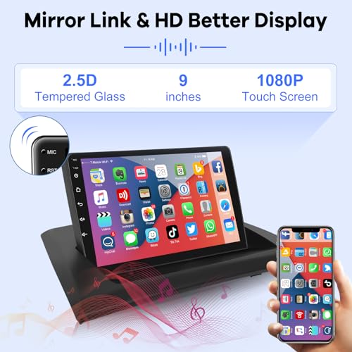 Image of [2G+64G] Car Radio for BMW X3 E83 2004 2005 2006 2007 2008 2009 2010 2011 2012, Android 13 Touch Screen Car Play Stereo, Carplay /Android Auto /EQ Audio /Bluetooth /SWC