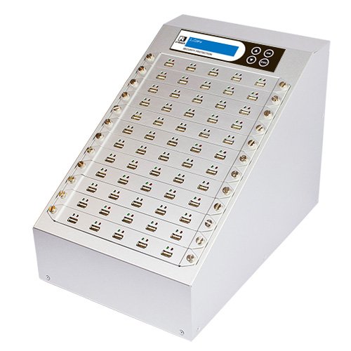 Ureach 1:59 USB Duplicator 2GB/Min - Standalone Flash Drive Copier/Eraser - Clones Thumb Drives Up to 33MB/Sec - Intelligent 9 Silver Series (UB960S)