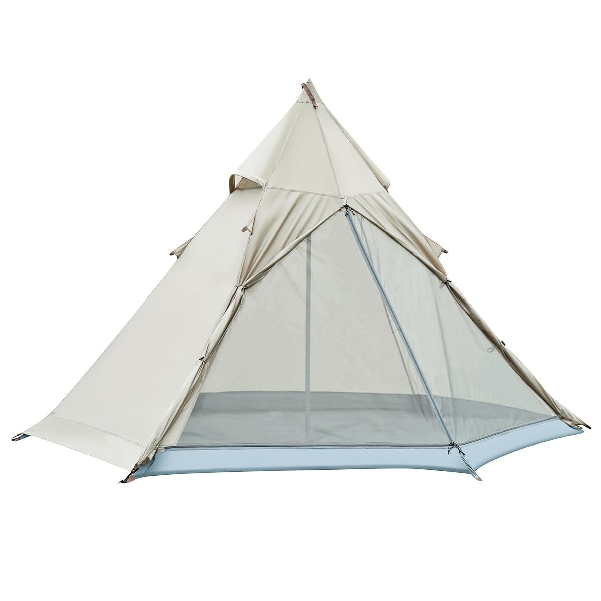 CAMEL CROWN ワンポールテント ソロ 2-3人用 簡単設営 1本メインポール付き 遮光 通気 PU2000mm 防水防雨 フルクローズ コンパクト収納ケース付き Amazon.co.jp: CAMEL CROWN ワンポールテント ソロ 2-3人用 簡単設営 1