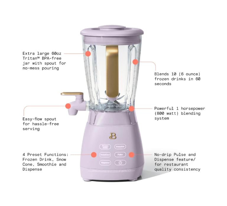 10-Speed 350 Watt 42 Ounce Glass Jar Blender in White/Silver