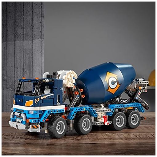 LEGO Building Block Technic Multicolour Plastic Concrete Mixer Truck 42112 Building Set - Image 15