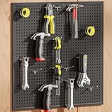 【Panneau perforé en métal】Nos panneaux perforés sont fabriqués en métal de qualité, durable, résistant aux rayures et facile à nettoyer. Panneau épais, matériau solide, forte capacité de charge, difficile à déformer