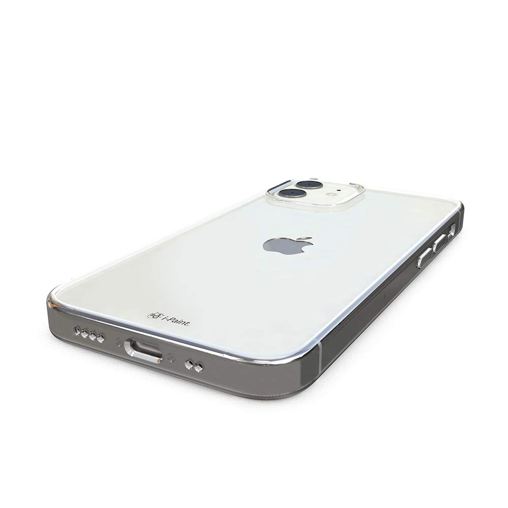 I-Paint Cover Custodia Trasparente Per IPhone 12 Mini - Protezione Antiurto In TPU E PC, Design Slim, Chiara