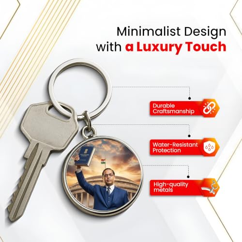 Image of MG | Protective Evil Eye /Spiritual Symbols /Om /Motivational Keychains | Double-Sided Metal Key Ring | Good Luck and devine Charm for Car, Bike, Home & Office