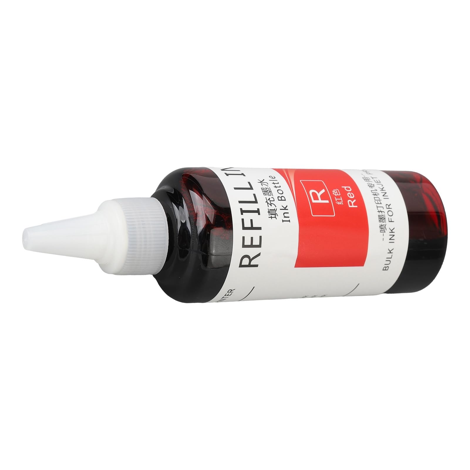 Ei-Stempeltinte, Multifunktionaler, Farbechter Stempel-Nachfülltinten-Spitzenapplikator, 100 Ml, Hochrein, Schnell Trocknend, für die Schule (Rot)
