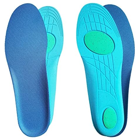 2 Pair -Shoe Inserts for Mens Womens Kids Replacement Insoles for Work Boots Sneaker, Cushion Shock Absorbing Comfort Breathable Inner Soles (Women 10-12 Men 9-11) Cover