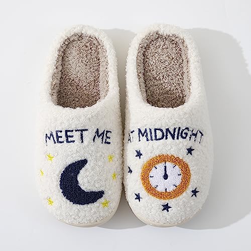 Meet Me At Midnight Merch Slippers For Women Men Cartoon Fuzzy Slippers Winter Cozy Soft For Indoor Outdoor Slippers3