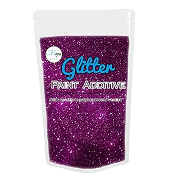 Mopa Crafts Magenta Glitter Paint Crystal Additive 100g for Emulsion Paint - for use with Interior/Exterior Wall, Ceiling, Wood, Metal, Varnish, Dead Flat, Matt, Soft Sheen or Silk Paints