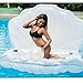 Gcxzb Schwimmreifen NWLGL Riesige Perlenschale Poolflöße Aufblasbare Spielzeug, Sommer Strand Schwimmbad Aufblasbare Floatie Lounge Pool Liegestühle (Color : Bord De Couleur Argent)