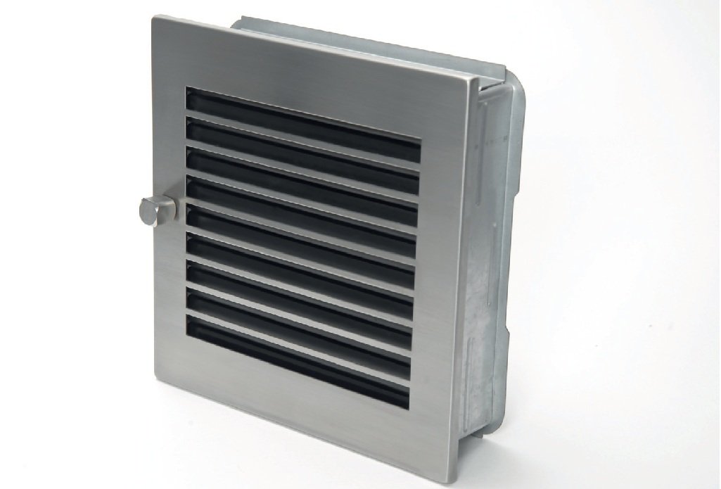 CB de Tec wg2323mesm Aire Caliente igtter Acero Inoxidable Modern rejilla de aire caliente, 23 x 23