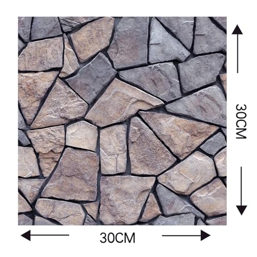 szgwtk 3D Wandpaneele Selbstklebend10Stück 30 x 30 cm PVC Wandverkleidung aus Kunststoffplatten,3D Wandpaneele für Wohnzimmer,Schlafzimmer,Küche,Geschäftsräume