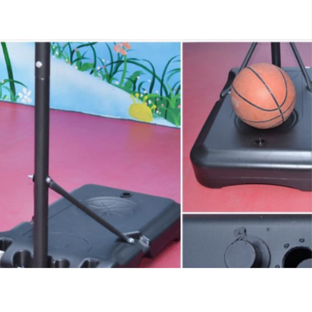 Canasta de Baloncesto Sistema de Baloncesto Portátil 5.1-6.9ft Altura Ajustable Soporte de Canastas con Ruedas para Jóvenes Adultos Patio Interior Exterior