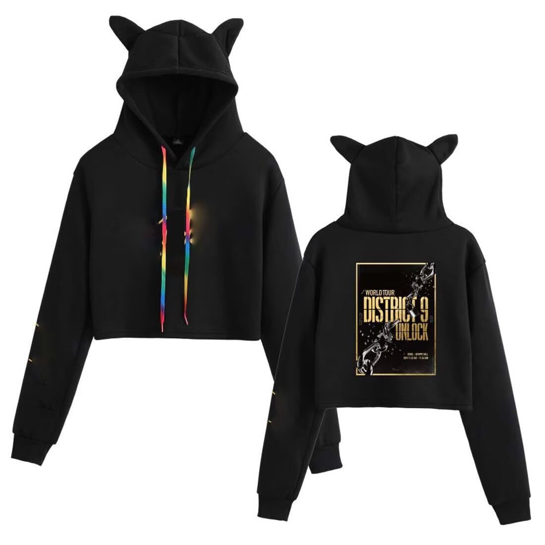 ACEFAST INC SKZ Hoodie Cat Ear Sweaters for Womens Felix Hyunjin Bangchan Merch Hoodie Sweatshirt