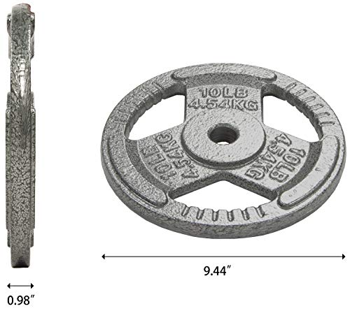 Sporzon! Cast Iron Plate Weight Plate for Strength Training, Weightlifting and Crossfit, Single - Image 5