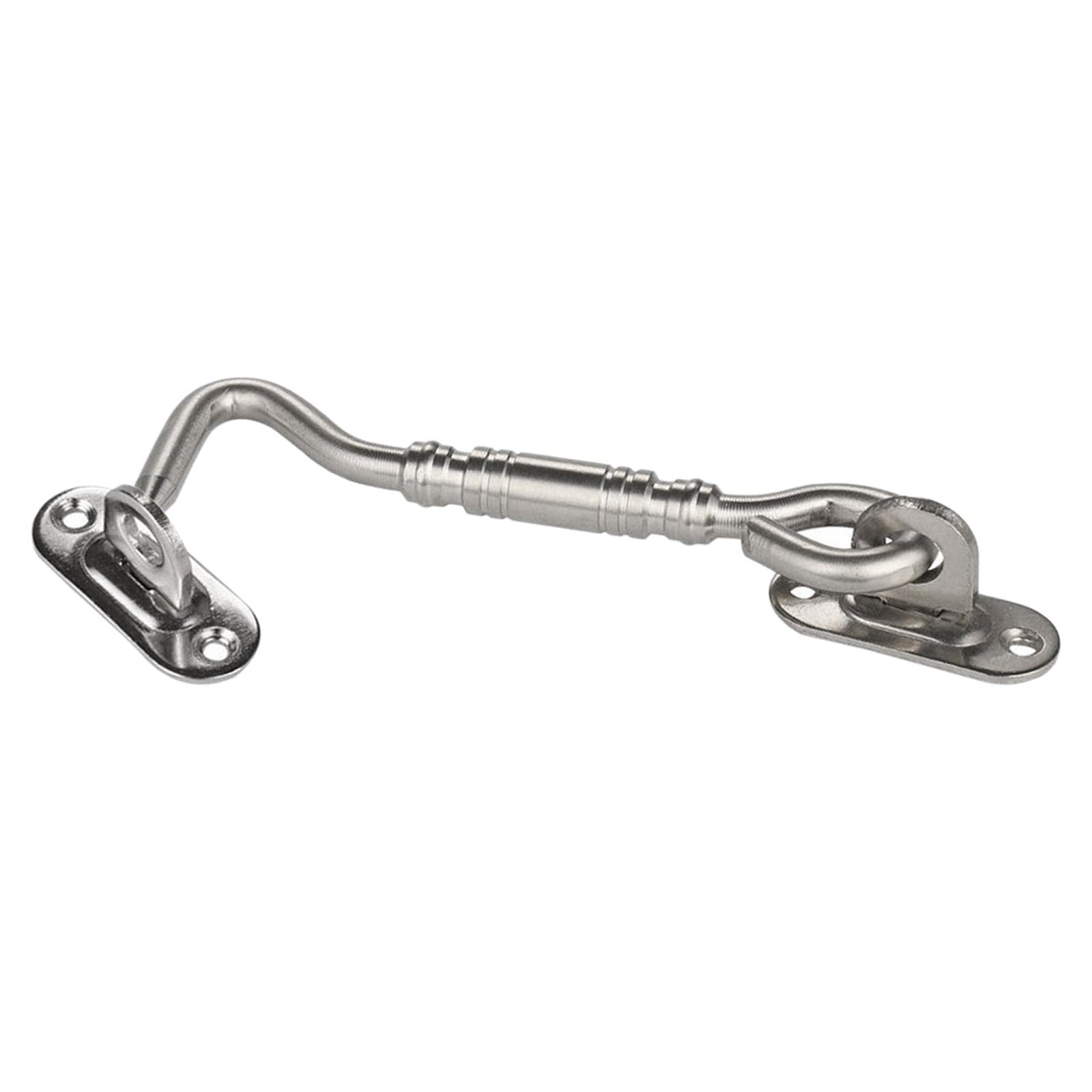 bnf®steel silver stainless cabin hook and eye shed gate door latch 10 inch|home & garden | home improvement | building & hardware