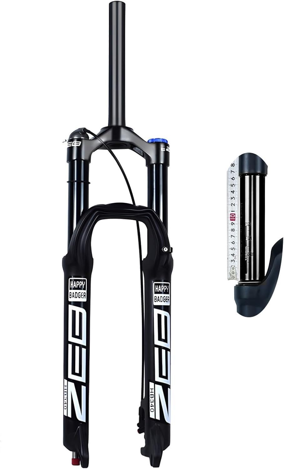 WIQUYBML Front Suspension Mountain Bike Fork, 26/27.5/29 Inch, 160mm Travel, Rebound Adjustment, 9mm QR Axle, Suitable for XC, AM and Downhill B,27.5in