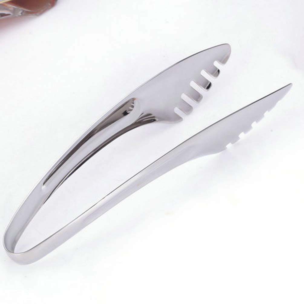 Pinces de Chef, 3 pièces, Pinces à Spaghetti en Acier Inoxydable, Pinces épaisses pour Aliments, Pinces de Service Multifonctions pour salades, légumes, Pinces à Salade (Argent L)
