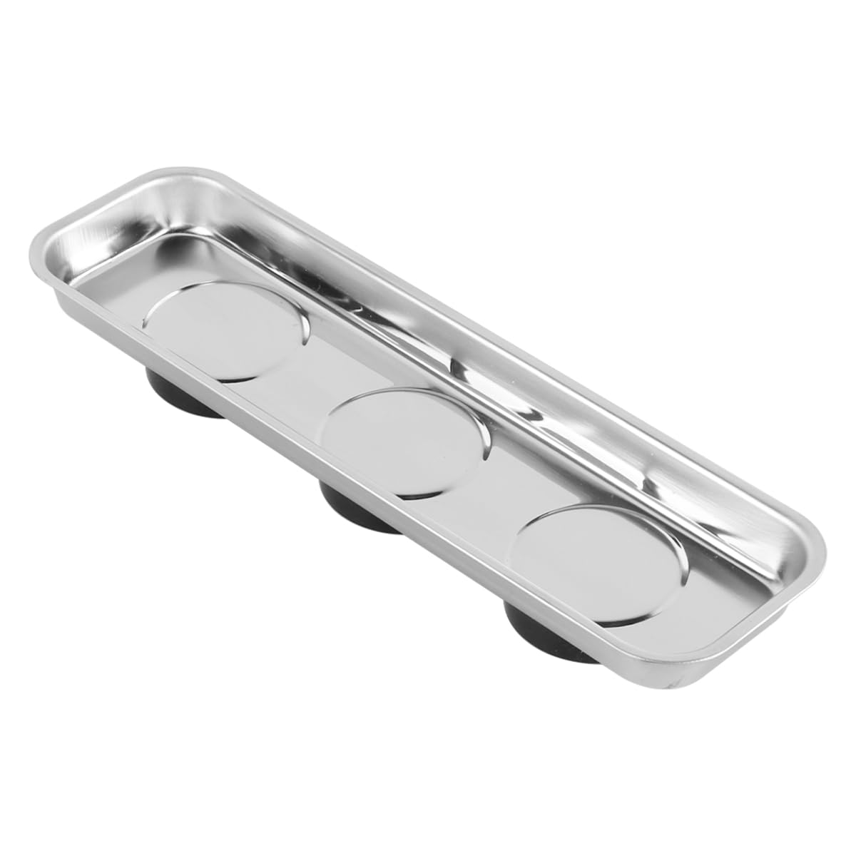 Tiardey 3 Pieces Magnetic Tool Tray 23 x 6 cm Stainless Steel Magnetic Bowl for Holding Tools Screws Drills Nails with Strong Magnet for Garage Workshop DIY Projects - Image 2