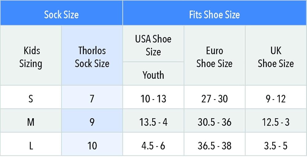 thorlos girls Ks Padded Snow Over the Calf Socks: Clothing, Shoes & Jewelry