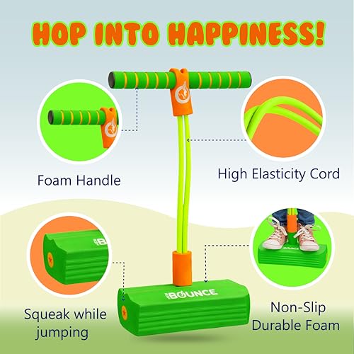 Image of New Bounce Pogo Stick for Toddlers, Foam Jumper, Ages 3+ | Foam Jumper, Age 3,4,5,6,7,8, Outdoor Jumping Toys, Birthday Gift for Toddler Girls and Boys